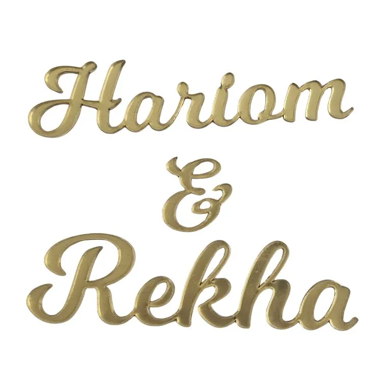 Buy premium custom couple name acrylic cutouts online